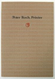 Peter Koch, Printer: Cowboy Surrealists, Maverick Poets, Pre-Socratic Philosophers - 1